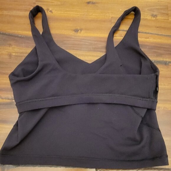 Lululemon Sports Bra Womens 8 Align Black Stretch Tank Top Sporty Gym Fitness - Picture 9 of 15